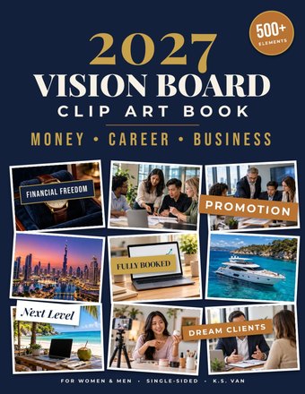 2027 Vision Board Clip Art Book by K.S. Van