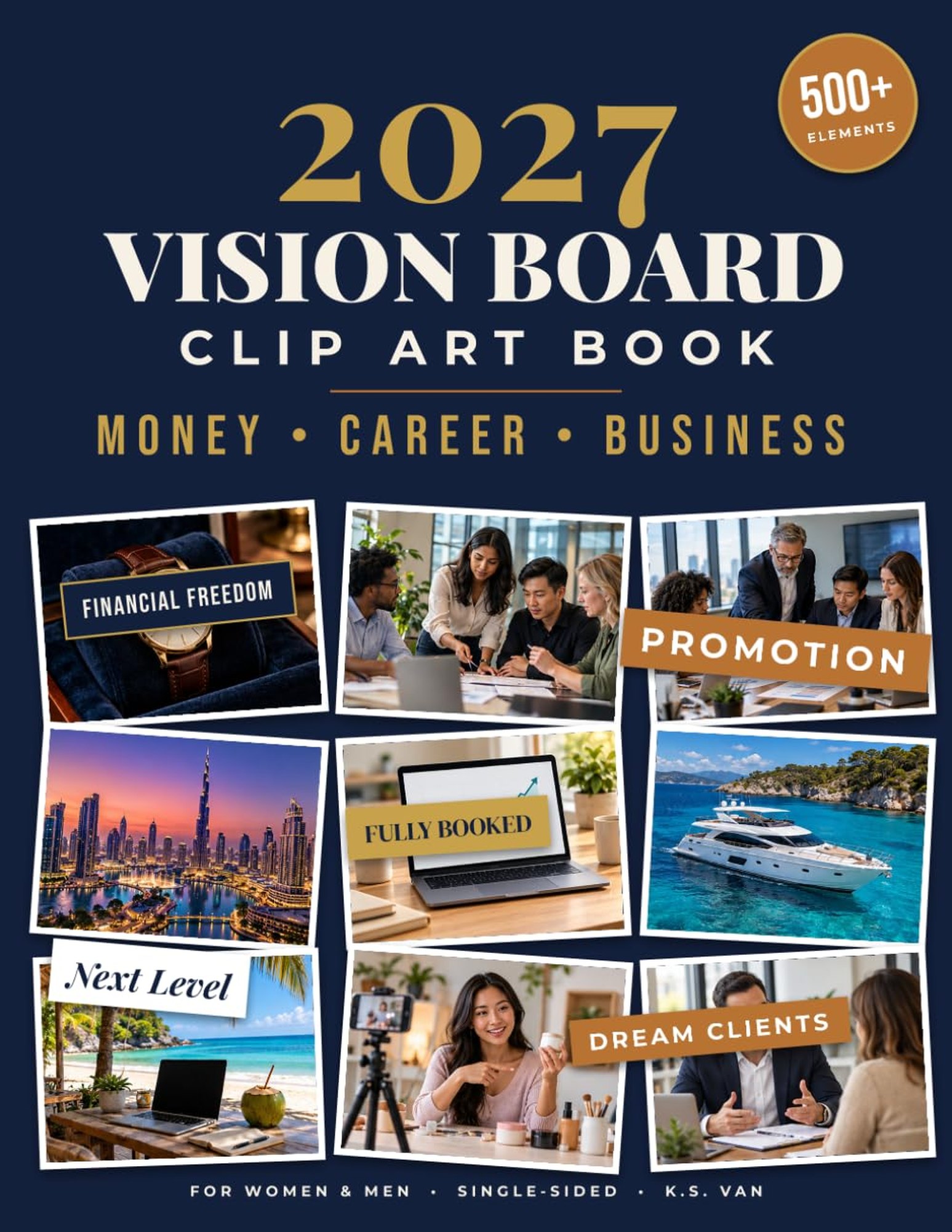 2027 Vision Board Clip Art Book — book cover