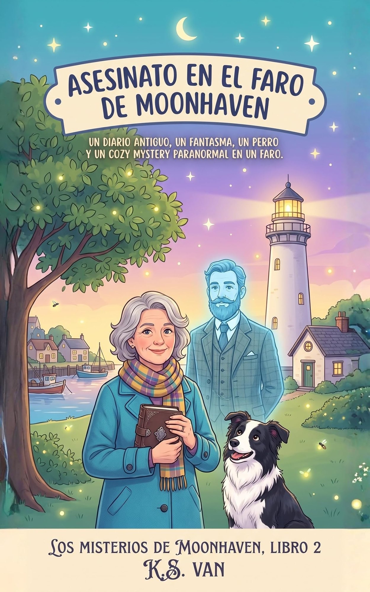 Asesinato en el faro de Moonhaven (ES) — book cover