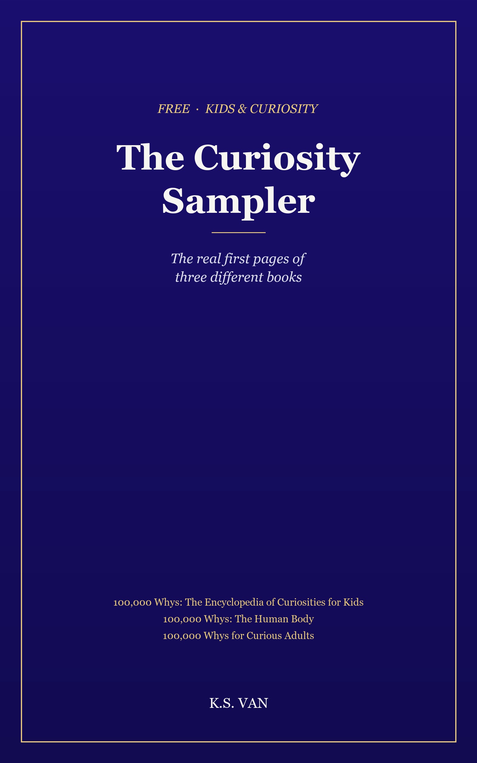 The Curiosity Sampler &mdash; cover