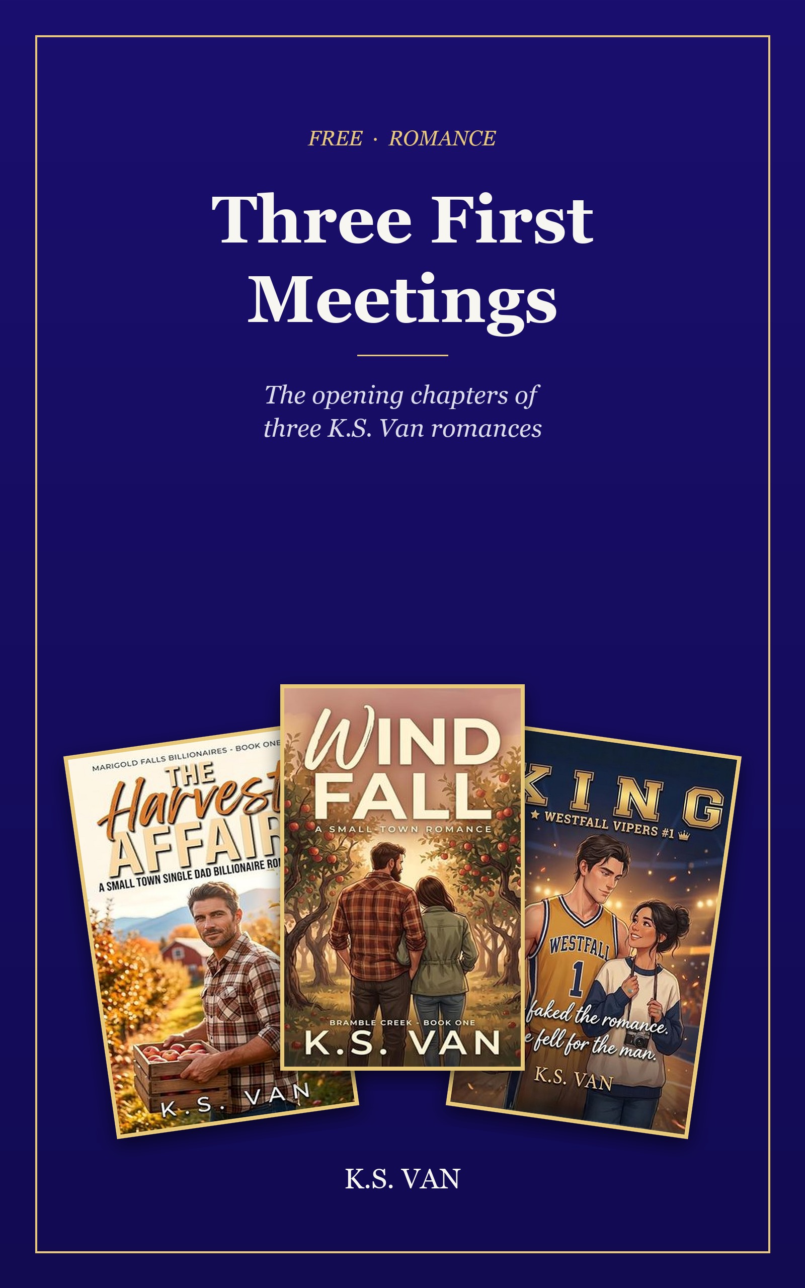 Three First Meetings: A Romance Sampler &mdash; cover